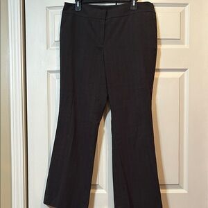 Ann Taylor sz 12P Curvy - Charcoal and Black Plaid - Flare Pants